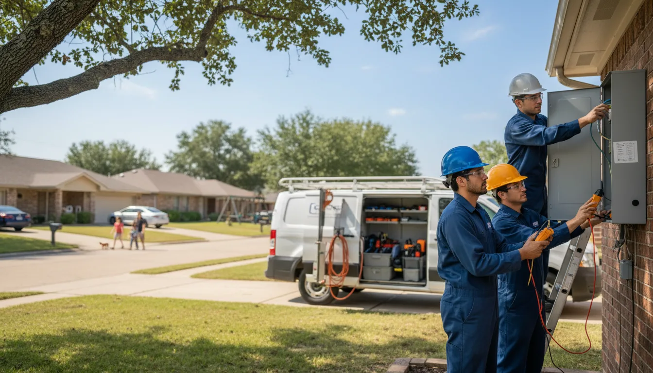 Certified electrician providing emergency electrical services in Laquey, MO